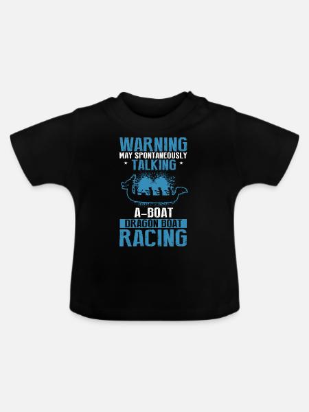 Drachenboot Trainer und Drachenboot - Baby Bio-T-Shirt mit Rundhals - Schwarz
