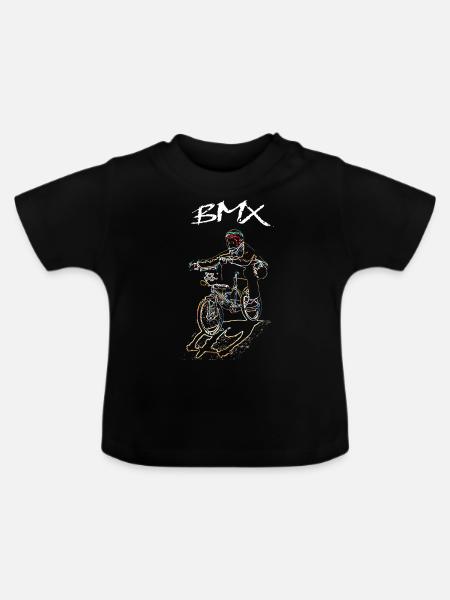 BMX - Baby Bio-T-Shirt mit Rundhals - Schwarz
