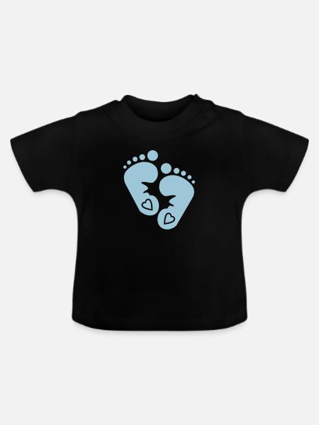 Baby - Baby Bio-T-Shirt mit Rundhals - Schwarz