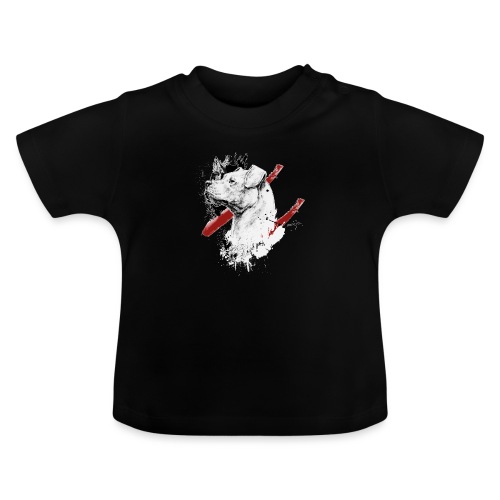 Dogo Argentino Design Vektor - Baby Bio-T-Shirt mit Rundhals
