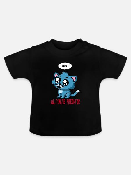 Ultimativer Perdator - Baby Bio-T-Shirt mit Rundhals - Schwarz