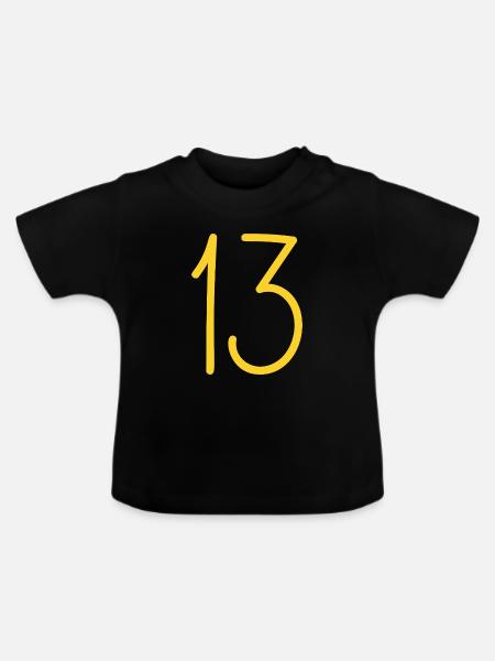 13 - Baby Bio-T-Shirt mit Rundhals - Schwarz