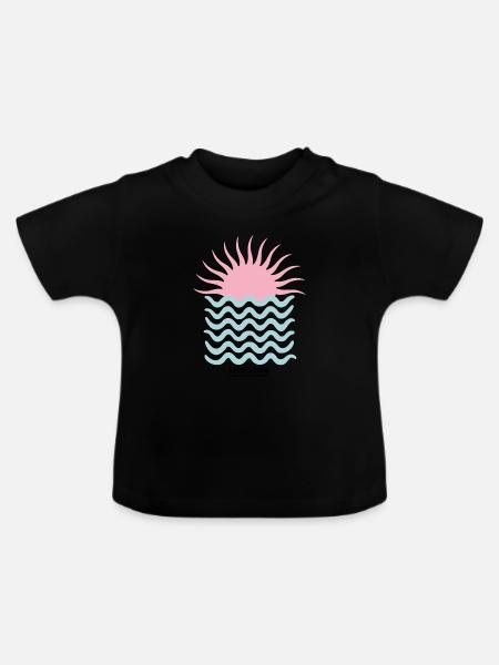Offline - Baby Bio-T-Shirt mit Rundhals - Schwarz