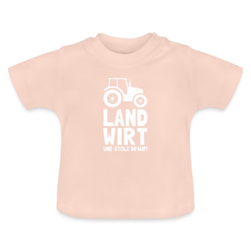 Ich bin Landwirt und stolz drauf! Bäuerinnen Bauer - Baby Bio-T-Shirt mit Rundhals