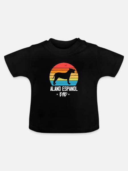 Alano Espanol - Baby Bio-T-Shirt mit Rundhals - Schwarz