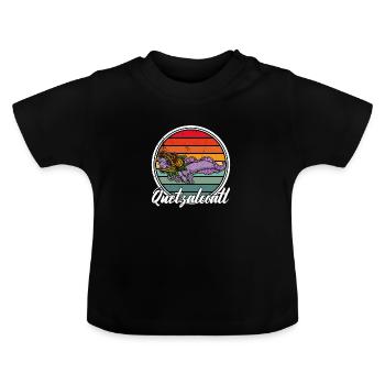 Quetzalcoatl Axolotl Mexique Divinité Aztèque - T-shirt bio col rond Bébé - noir - Devant