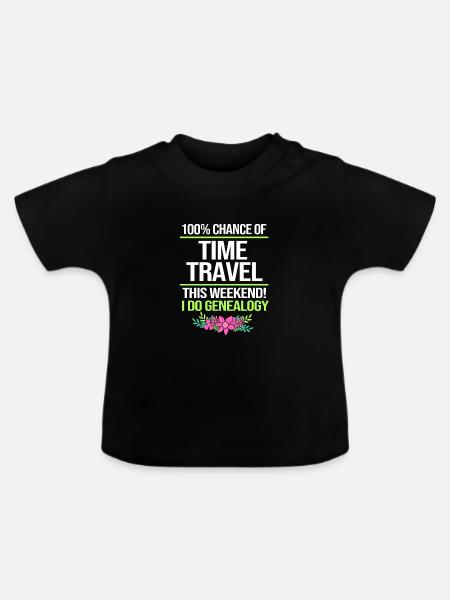 Stammbaum Genealogie - Baby Bio-T-Shirt mit Rundhals - Schwarz