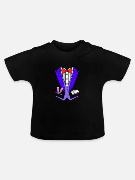 Zauberer - Baby Bio-T-Shirt mit Rundhals - Schwarz