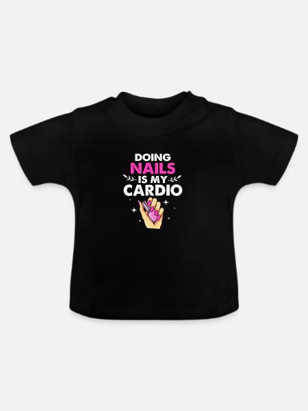 Kosmetikerin - Baby Bio-T-Shirt mit Rundhals - Schwarz
