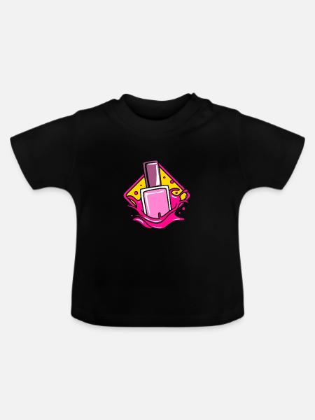 Kosmetikerin - Baby Bio-T-Shirt mit Rundhals - Schwarz
