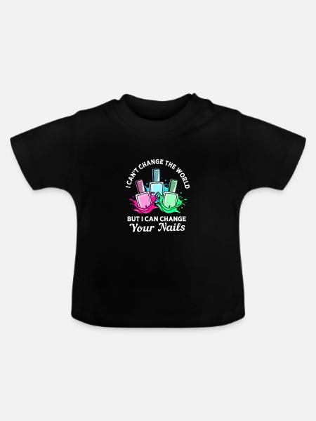 Kosmetikerin - Baby Bio-T-Shirt mit Rundhals - Schwarz