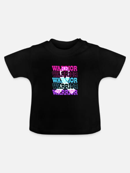 Schilddrüsenkrebs Krebs Schilddrüse - Baby Bio-T-Shirt mit Rundhals - Schwarz