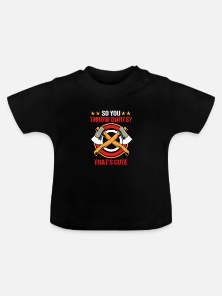 Axt - Baby Bio-T-Shirt mit Rundhals - Schwarz