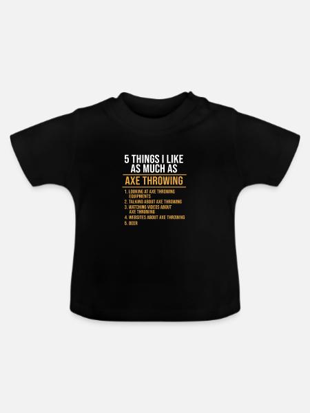 Axt - Baby Bio-T-Shirt mit Rundhals - Schwarz