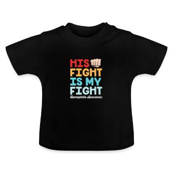 Hémophilie Hémophilie Hémophilie - T-shirt bio col rond Bébé - noir - Devant