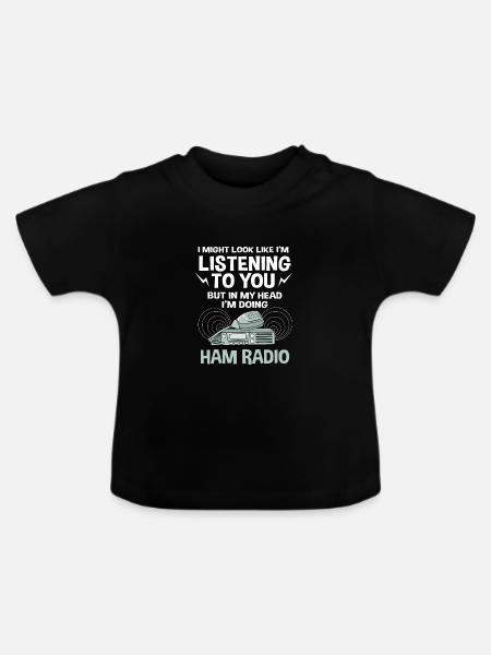 Amateurfunk Radio - Baby Bio-T-Shirt mit Rundhals - Schwarz