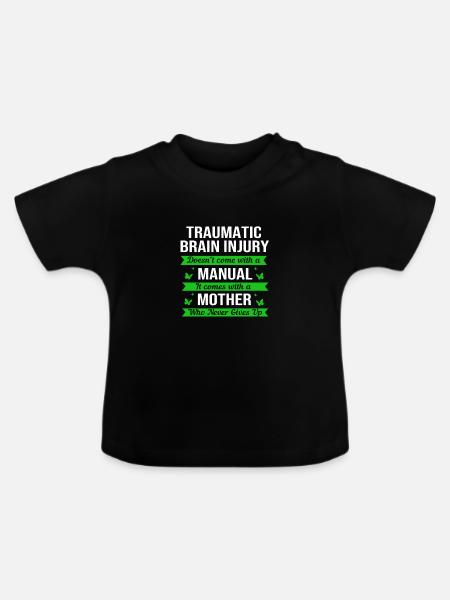 Schädel Hirn Trauma - Baby Bio-T-Shirt mit Rundhals - Schwarz