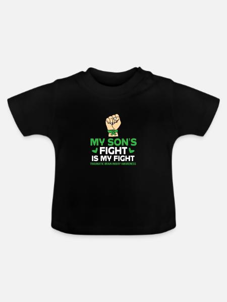 Schädel Hirn Trauma - Baby Bio-T-Shirt mit Rundhals - Schwarz