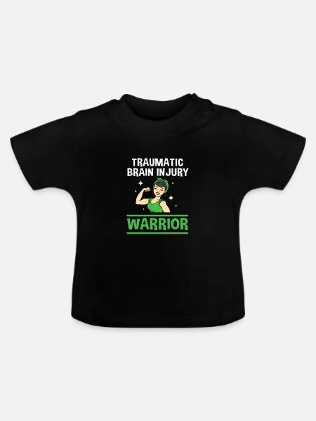 Schädel Hirn Trauma - Baby Bio-T-Shirt mit Rundhals - Schwarz