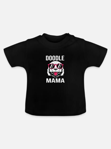 Goldendoodle - Baby Bio-T-Shirt mit Rundhals - Schwarz
