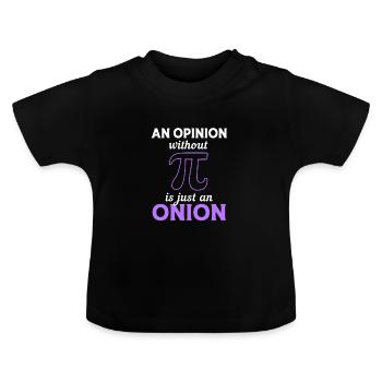 Onion - Baby Organic T-Shirt with Round Neck - black - Front