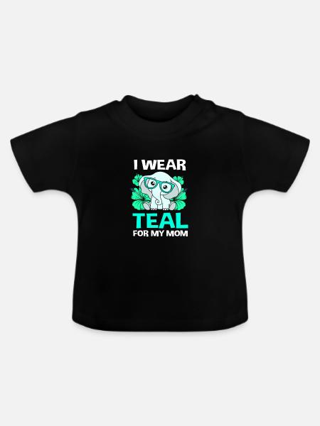 Pcos-Bewusstsein - Baby Bio-T-Shirt mit Rundhals - Schwarz