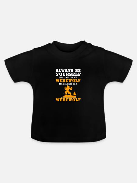 Werwolf - Baby Bio-T-Shirt mit Rundhals - Schwarz