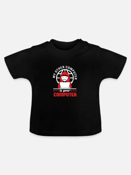 Cybersecurity Cyber Programmierer Hacker - Baby Bio-T-Shirt mit Rundhals - Schwarz