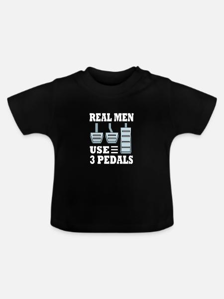 Autofahrer - Baby Bio-T-Shirt mit Rundhals - Schwarz