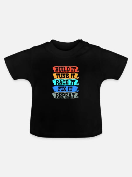 Autofahrer - Baby Bio-T-Shirt mit Rundhals - Schwarz