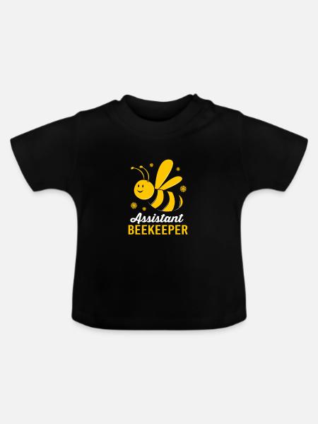 Imker - Baby Bio-T-Shirt mit Rundhals - Schwarz