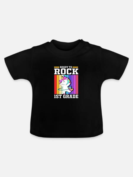 Erstklässler - Baby Bio-T-Shirt mit Rundhals - Schwarz