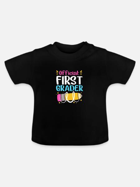 Erstklässler - Baby Bio-T-Shirt mit Rundhals - Schwarz