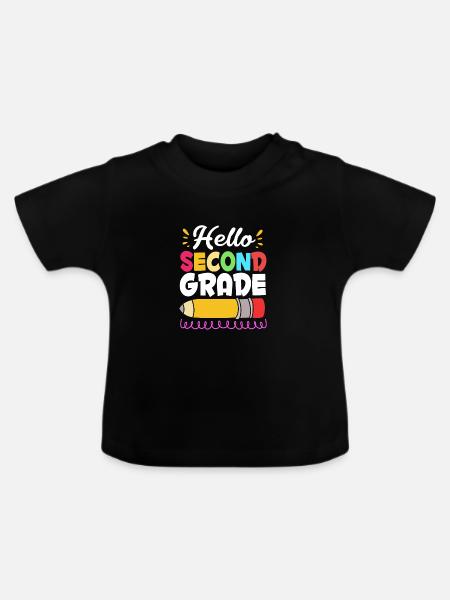 2. Klasse - Baby Bio-T-Shirt mit Rundhals - Schwarz