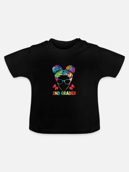 2. Klasse - Baby Bio-T-Shirt mit Rundhals - Schwarz