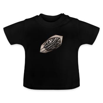 Dart 180 Tattoo - T-shirt bio col rond Bébé - noir - Devant
