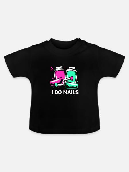 Kosmetikerin - Baby Bio-T-Shirt mit Rundhals - Schwarz