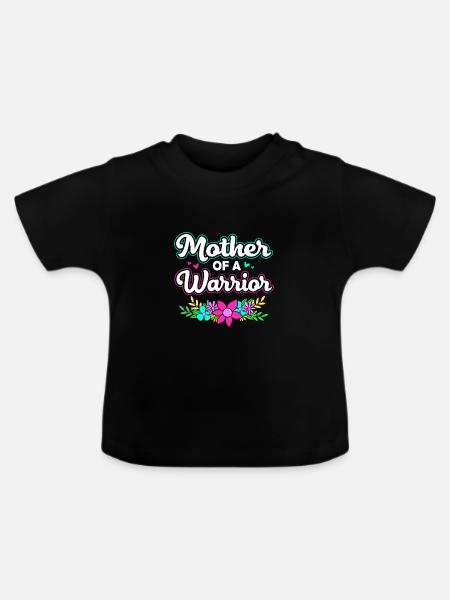 Schilddrüsenkrebs - Baby Bio-T-Shirt mit Rundhals - Schwarz