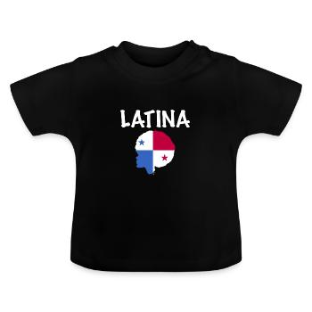 Afro Latina - T-shirt bio col rond Bébé - noir - Devant