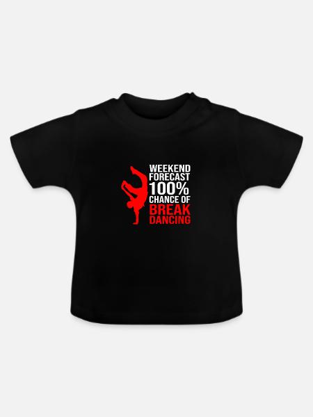 Breakdance - Baby Bio-T-Shirt mit Rundhals - Schwarz