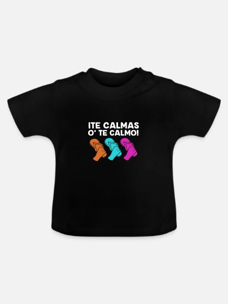 Latina Mutter - Baby Bio-T-Shirt mit Rundhals - Schwarz