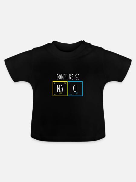 Periodensystem - Baby Bio-T-Shirt mit Rundhals - Schwarz