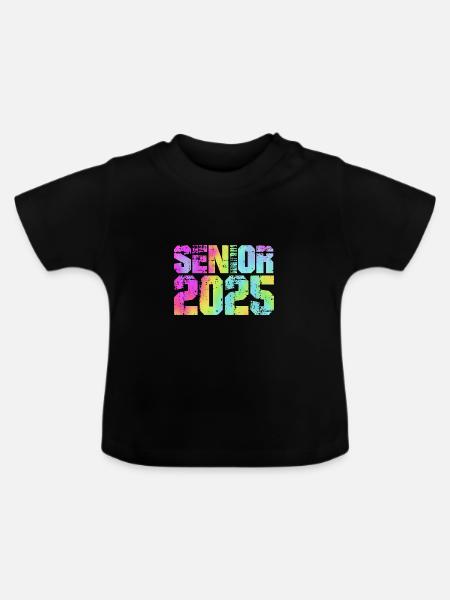 Klasse von 2025 - Baby Bio-T-Shirt mit Rundhals - Schwarz