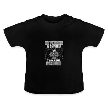 Éducation Penguin - T-shirt bio col rond Bébé - noir - Devant