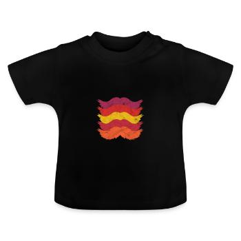 Moustache Moustache Cadeau Moustache - T-shirt bio col rond Bébé - noir - Devant