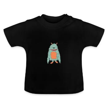 Alien - T-shirt bio col rond Bébé - noir - Devant
