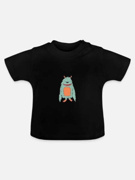 Alien - Baby Bio-T-Shirt mit Rundhals - Schwarz