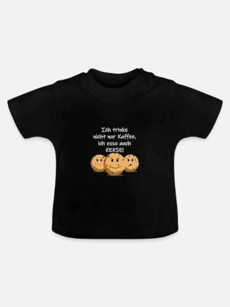 Kekse - Baby Bio-T-Shirt mit Rundhals - Schwarz
