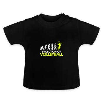 Evolution - T-shirt bio col rond Bébé - noir - Devant