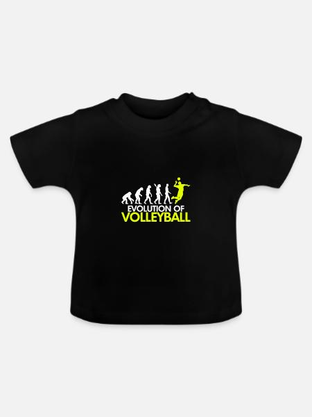 Evolution - Baby Bio-T-Shirt mit Rundhals - Schwarz